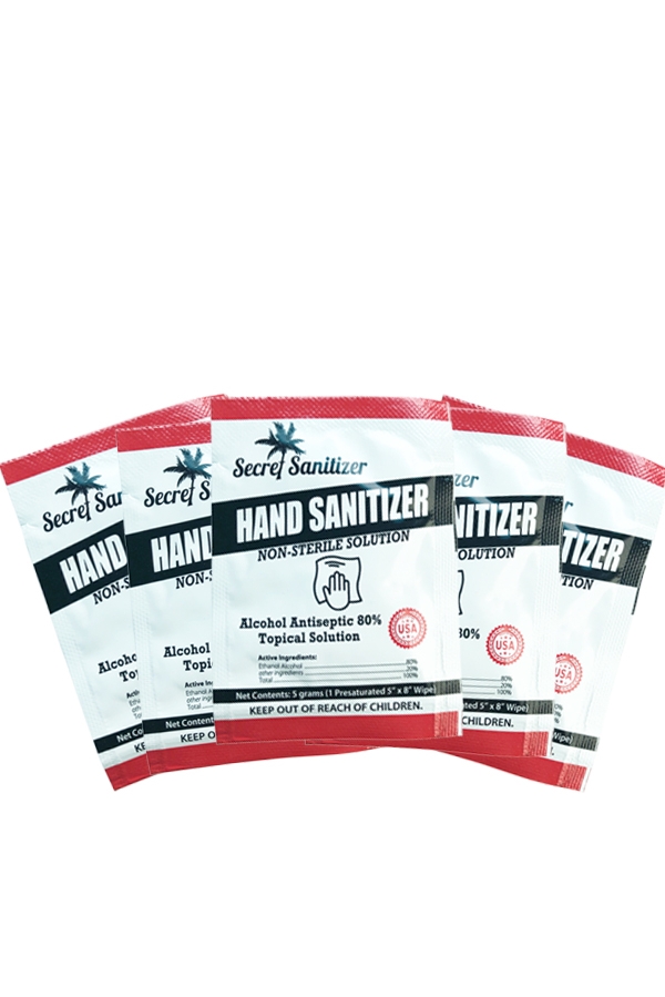 Sanitizing Hand Wipes (50 pack) - Secret of the islands